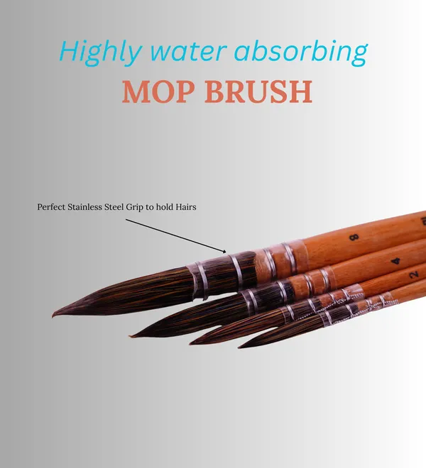 Mop_Brush_Pack_Of_4_Brown_Premium_Wooden_Handle__Soft_Bristle_Brushes