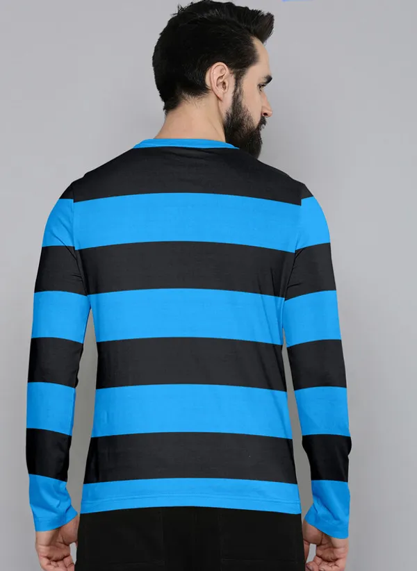 Dark_Blue_&_Blue_Pure_Cotton_Full_Sleeve_Round_Neck_Striped__Print_T_Shirt_For_Men