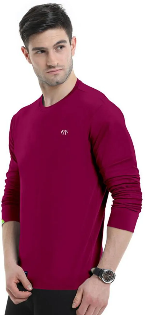 Multicolor_Pure_Cotton_Full_Sleeve_Round_Neck_Solid_T_Shirt_For_Men_Pack_Of_2
