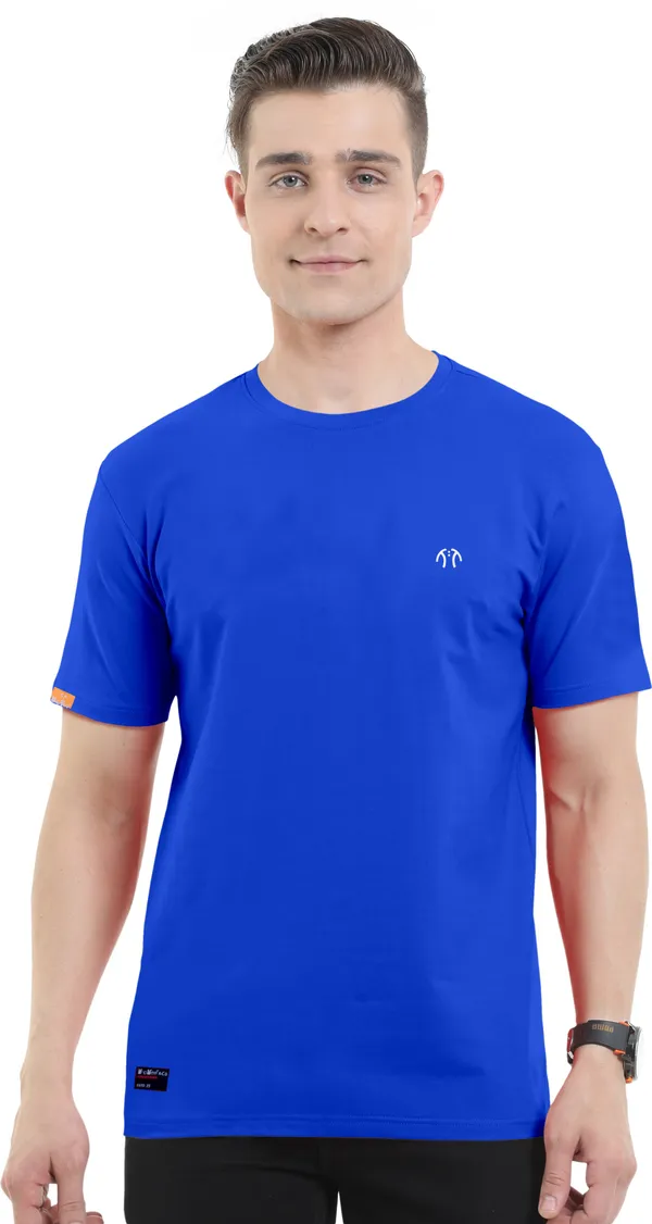 Blue_Pure_Cotton_Short_Sleeve_Regular_Solid_T_ShirtFor_Men