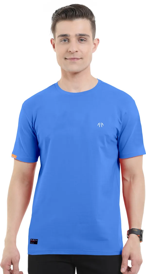 Blue_Pure_Cotton_Short_Sleeve_Regular_Solid_T_ShirtFor_Men