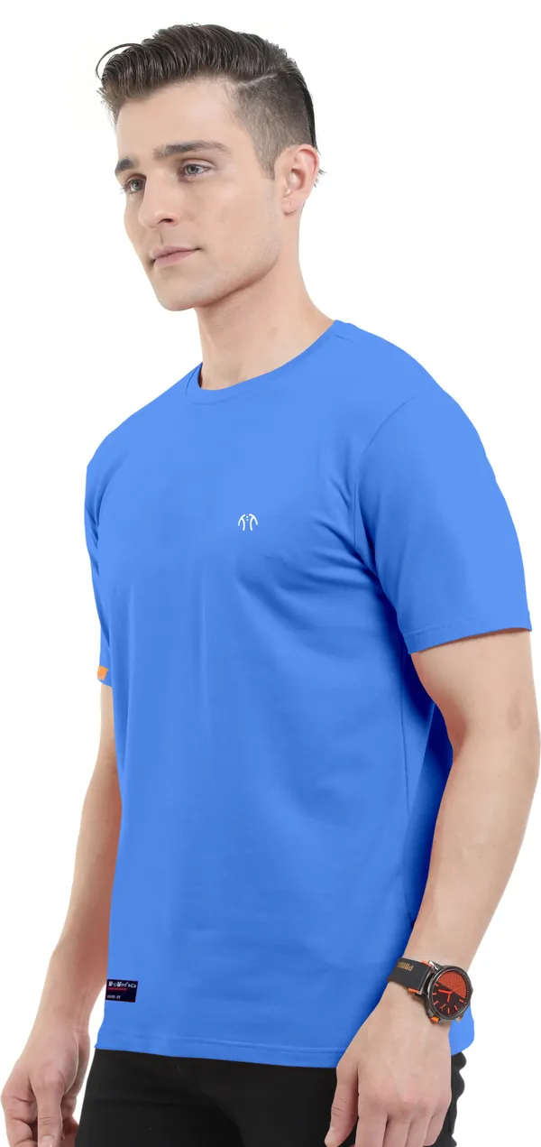 Blue_Pure_Cotton_Short_Sleeve_Regular_Solid_T_ShirtFor_Men