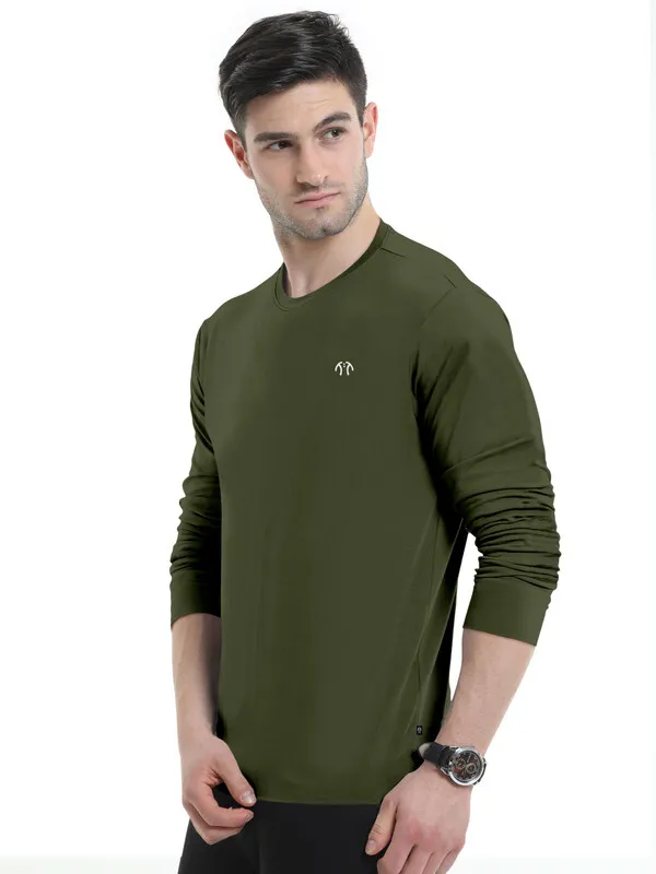 Multicolor_Pure_Cotton_Full_Sleeve_Round_Neck_Solid_T_Shirt_For_Men_Pack_Of_2