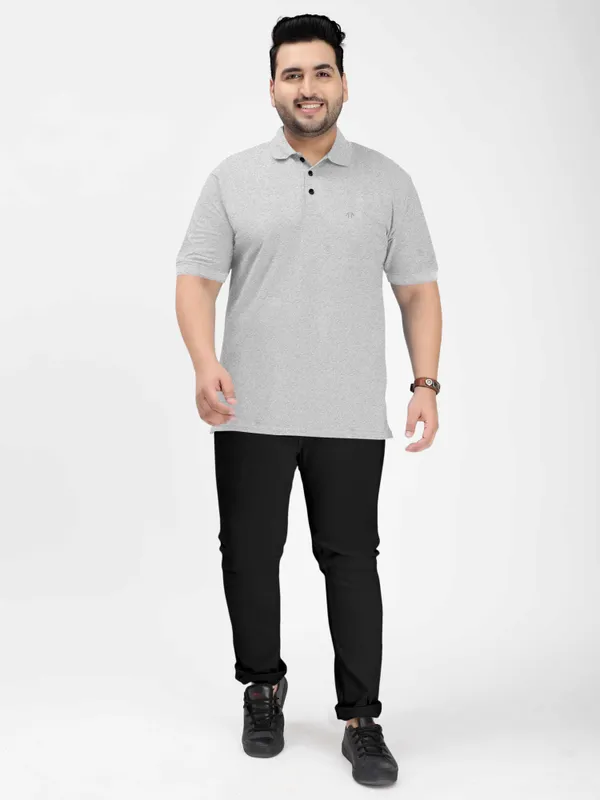 Grey_Pure_Cotton_Half_Sleeve_Polo_Neck_Solid_T_Shirt_For_Men_Pack_Of_1