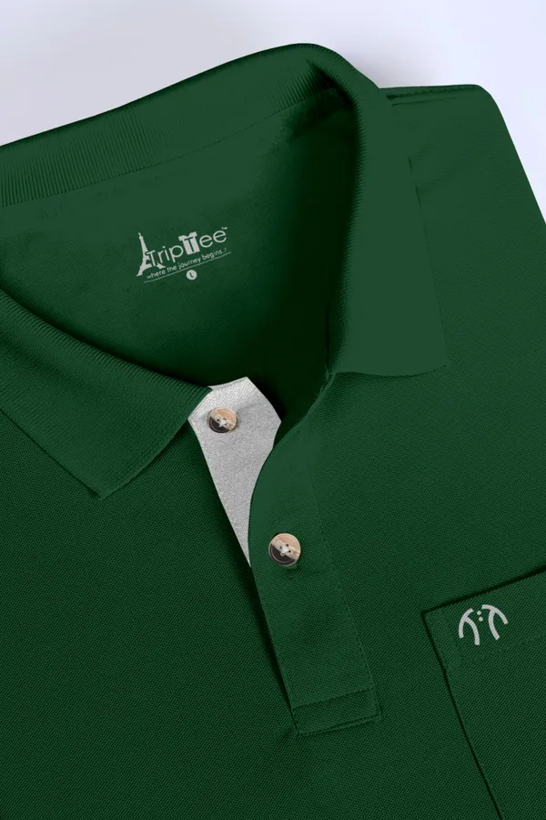 Dark_Green_Pure_Cotton_Half_Sleeve_Polo_Neck_Solid_T_Shirt_For_Men_Pack_Of_1