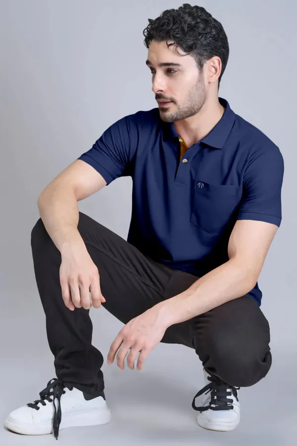 Navy_Blue_Pure_Cotton_Half_Sleeve_Polo_Neck_Solid_T_Shirt_For_Men_Pack_Of_1