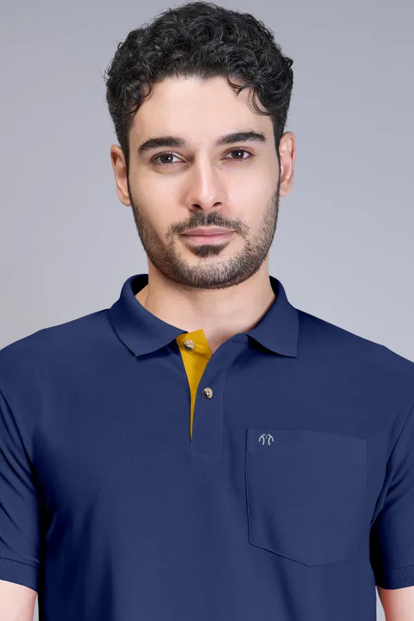Navy_Blue_Pure_Cotton_Half_Sleeve_Polo_Neck_Solid_T_Shirt_For_Men_Pack_Of_1