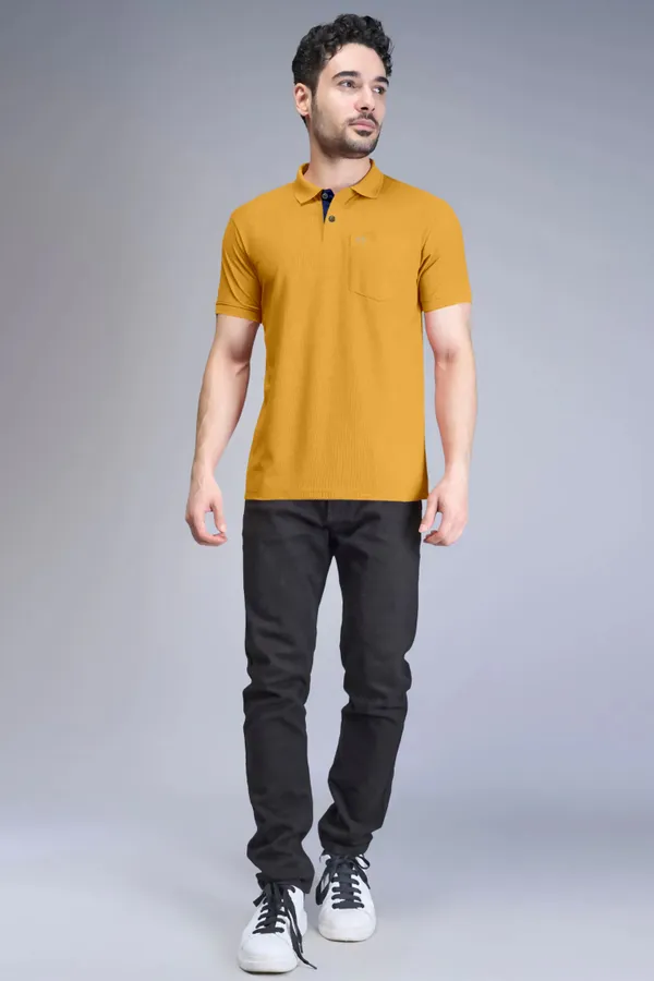 Yellow_Pure_Cotton_Half_Sleeve_Polo_Neck_Solid_T_Shirt_For_Men_Pack_Of_1