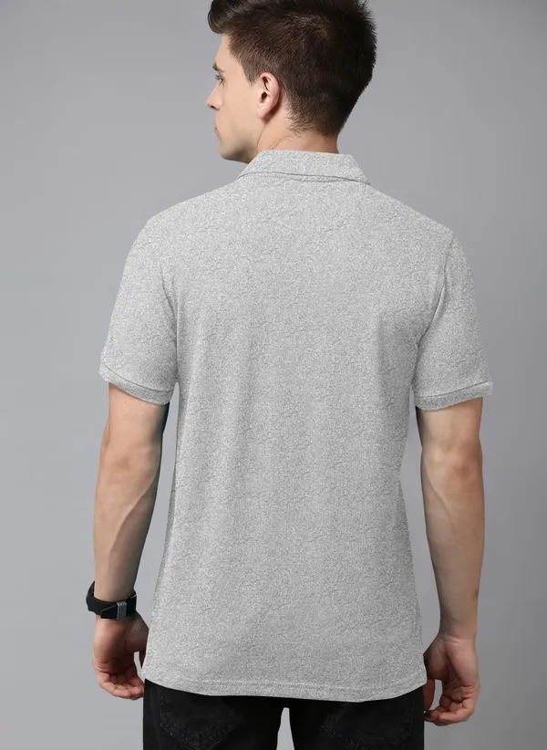 Grey_Pure_Cotton_Half_Sleeve_Polo_Neck_Solid_T_Shirt_For_Men_Pack_Of_1