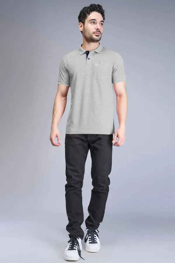 Grey_Pure_Cotton_Half_Sleeve_Polo_Neck_Solid_T_Shirt_For_Men_Pack_Of_1