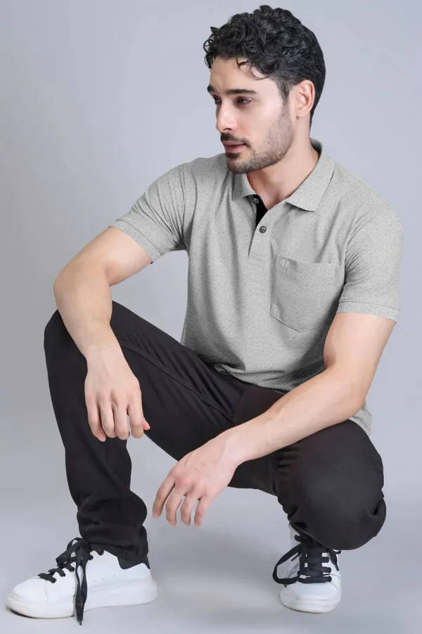 Grey_Pure_Cotton_Half_Sleeve_Polo_Neck_Solid_T_Shirt_For_Men_Pack_Of_1