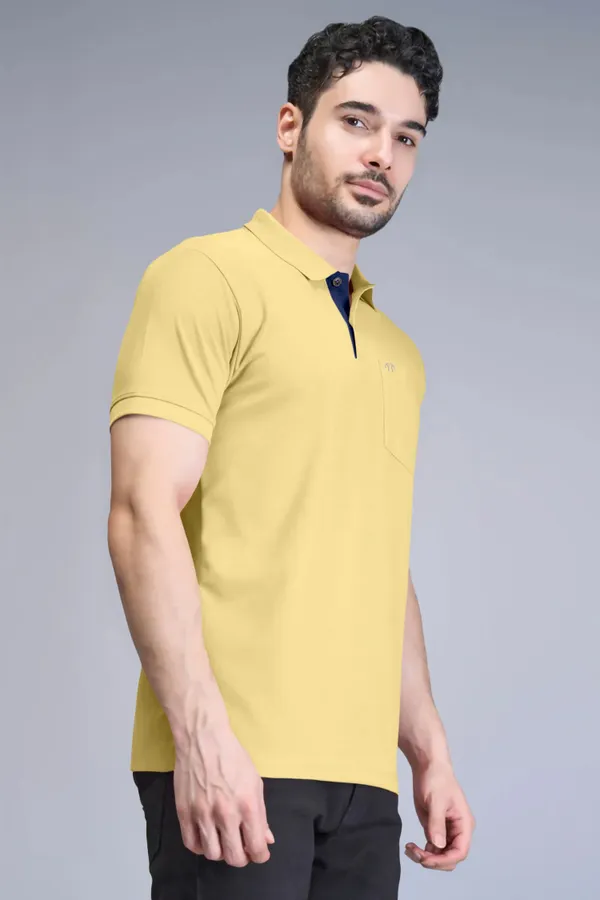 Yellow_Pure_Cotton_Half_Sleeve_Polo_Neck_Solid_T_Shirt_For_Men_Pack_Of_1