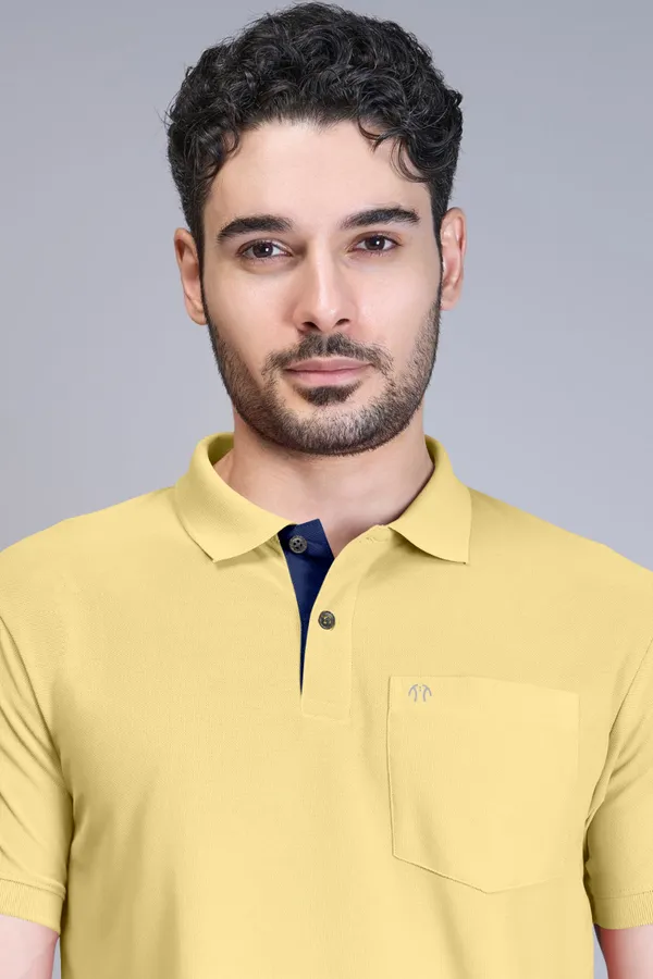 Yellow_Pure_Cotton_Half_Sleeve_Polo_Neck_Solid_T_Shirt_For_Men_Pack_Of_1