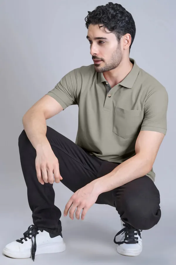Grey_Pure_Cotton_Half_Sleeve_Polo_Neck_Solid_T_Shirt_For_Men_Pack_Of_1