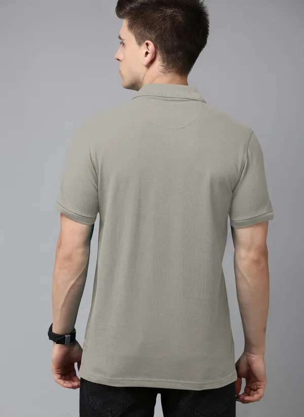 Grey_Pure_Cotton_Half_Sleeve_Polo_Neck_Solid_T_Shirt_For_Men_Pack_Of_1