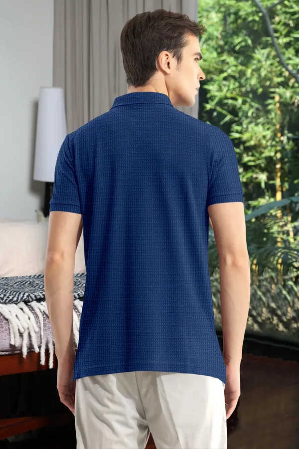 Blue_Polyester_Half_Sleeve_Regular_Textured_T_Shirt_For_Men