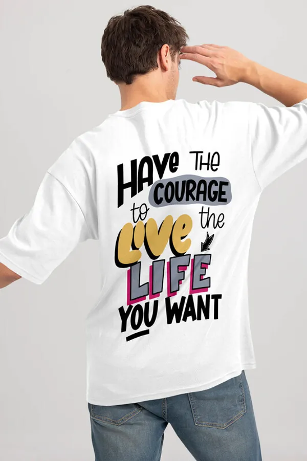 White_Pure_Cotton_Half_Sleeve_Oversized_Graphic_Print_T_Shirt_For_Men