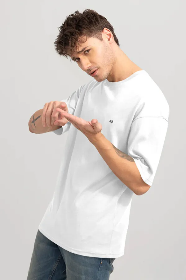 White_Pure_Cotton_Half_Sleeve_Oversized_Graphic_Print_T_Shirt_For_Men