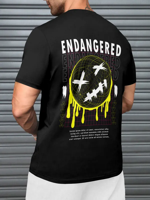Black_Pure_Cotton_Half_Sleeve_Round_Neck_Printed__Print_T_Shirt_For_Men