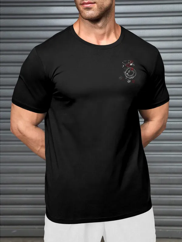 Black_Pure_Cotton_Half_Sleeve_Regular_Graphic_Print_T_Shirt_For_Men