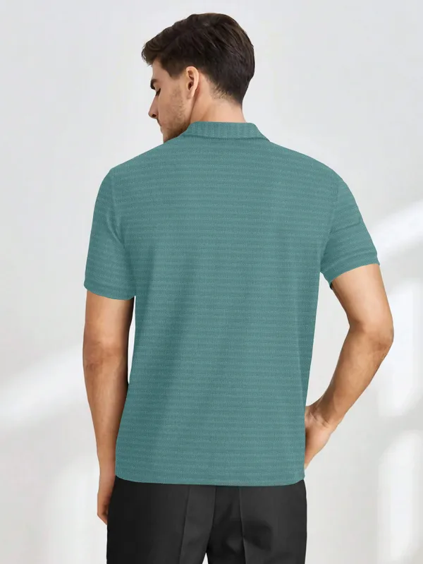 Green_Polyester_Half_Sleeve_Zip_Neck_Solid_T_Shirt_For_Men_Pack_Of_1