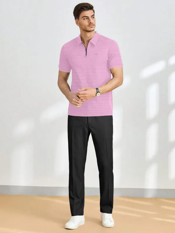 Pink_Polyester_Half_Sleeve_Zip_Neck_Solid_T_Shirt_For_Men_Pack_Of_1