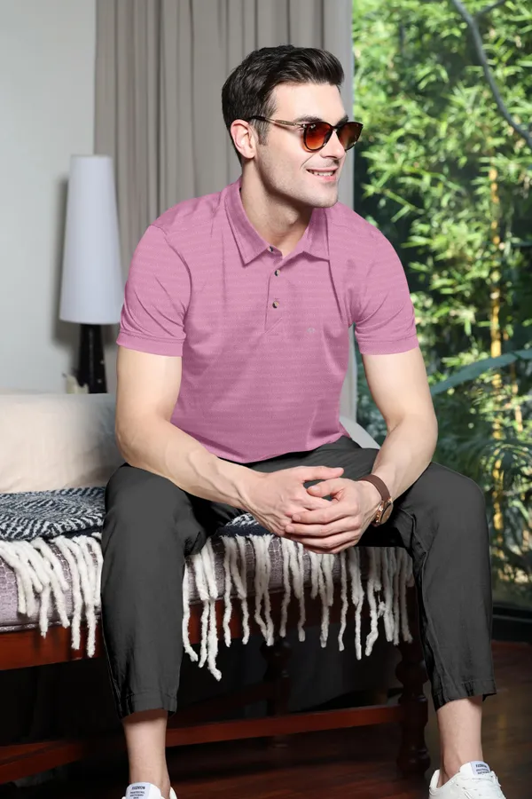 Pink_Polyester_Half_Sleeve_Regular_Textured_T_Shirt_For_Men
