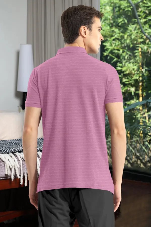 Pink_Polyester_Half_Sleeve_Regular_Textured_T_Shirt_For_Men