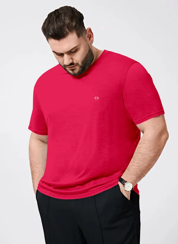 Red_Pure_Cotton_Half_Sleeve_Regular_Solid_T_ShirtFor_Men