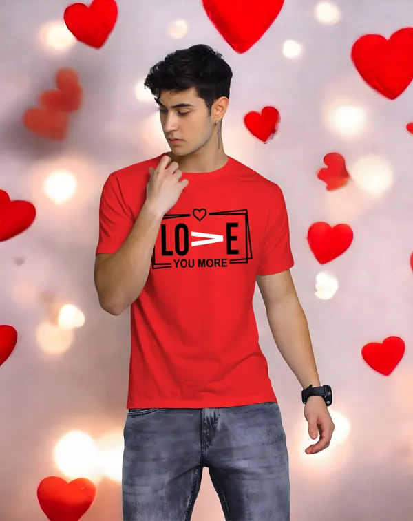 Red_Pure_Cotton_Half_Sleeve_Round_Neck_Printed__Print_T_Shirt_For_Men