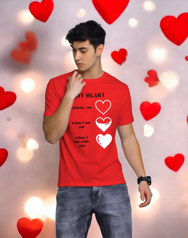 Red_Pure_Cotton_Half_Sleeve_Round_Neck_Printed__Print_T_Shirt_For_Men
