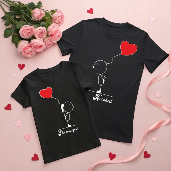 Black_Pure_Cotton_Half_Sleeve_Round_Neck_Printed_T_Shirt_For_Couple_Pack_Of_2