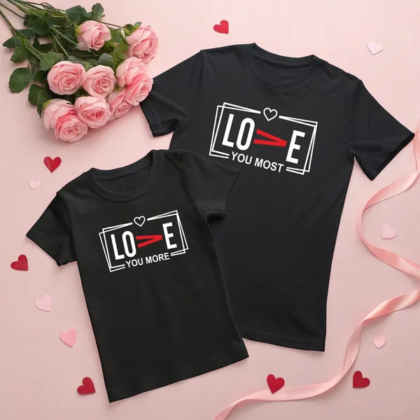 Black_Pure_Cotton_Half_Sleeve_Round_Neck_Printed_T_Shirt_For_Couple_Pack_Of_2