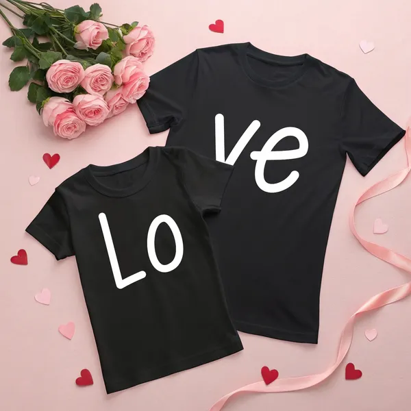 Black_Pure_Cotton_Half_Sleeve_Round_Neck_Printed_T_Shirt_For_Couple_Pack_Of_2
