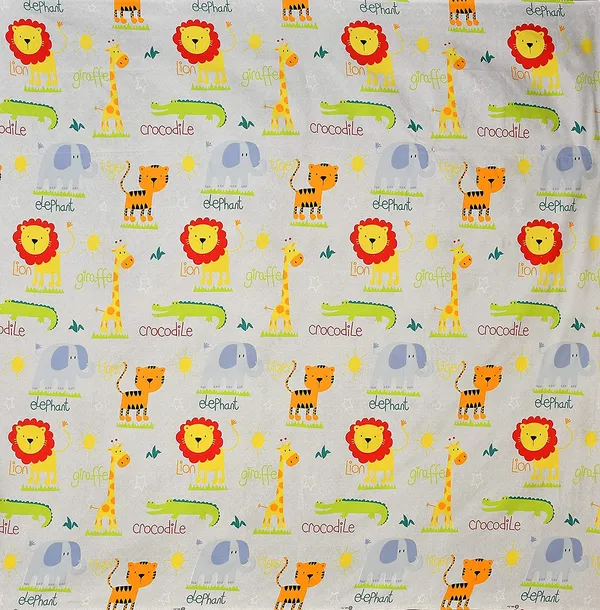 Crocodile_Animal_Cartoon_Print_BedSheet_Double_Bed_With_2_Pillow_Covers