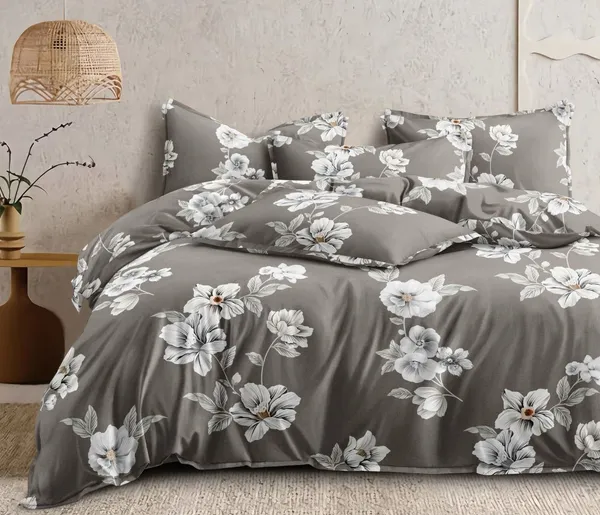 Light_Brown_Glace_Cotton_Bedsheet_|_Super_King_Size_|_With_2_Pillow_Covers_|_107X118_Inch|_240_TC