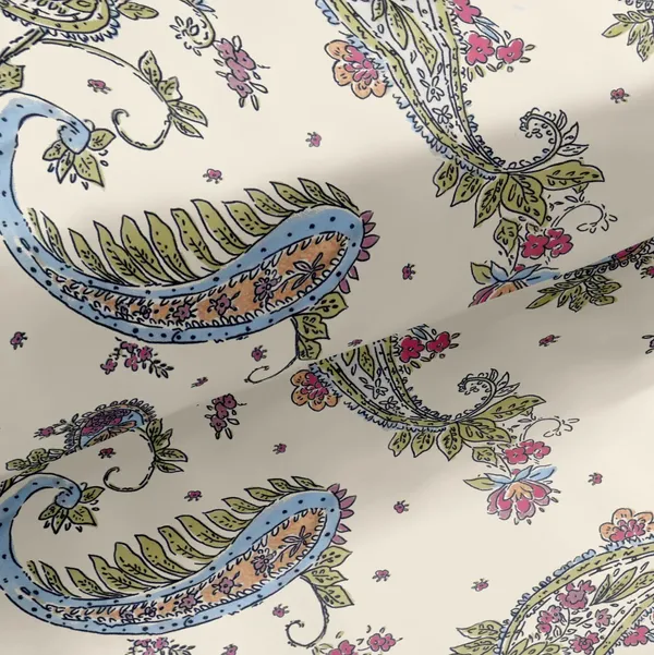 King_Size_108x108_Bedsheet_Glace_Cotton_Double_bed_|_2_Pillow_Covers