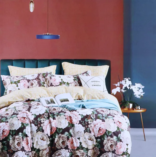 King_Size_108x108_Bedsheet_Glace_Cotton_Double_bed_|_2_Pillow_Covers