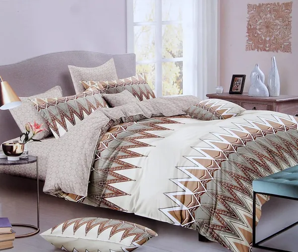 King_Size_108x108_Bedsheet_Glace_Cotton_Double_bed_|_2_Pillow_Covers