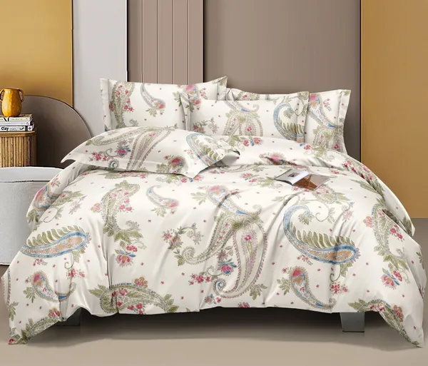 Off_White_Glace_Cotton_Bedsheet_|_Super_King_Size_|__With_2_Pillow_Covers_|_106X120_Inch|_240_TC