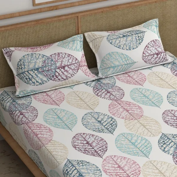 White_Glace_Cotton_|_Super_King_Size_Bedsheet_|__With_2_Pillow_Covers_|_108X120_Inch|_240_TC
