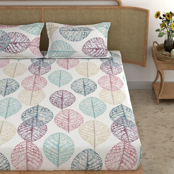 White_Glace_Cotton_|_Super_King_Size_Bedsheet_|__With_2_Pillow_Covers_|_108X120_Inch|_240_TC