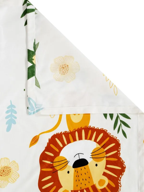 Dinosaur_Crockodile_Animal_Kids_Cartoon_Print_BedSheet_Double_Bed_With_2_Pillow_Covers