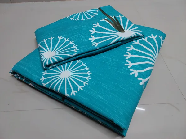 Green_Pattern_Glace_Cotton_Bedsheet_|_Super_King_Size_|_With_2_Pillow_Covers_|_108X120_Inch|_240_TC