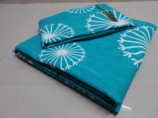 King_Size_108x108_Bedsheet_Glace_Cotton_Double_bed_|_2_Pillow_Covers