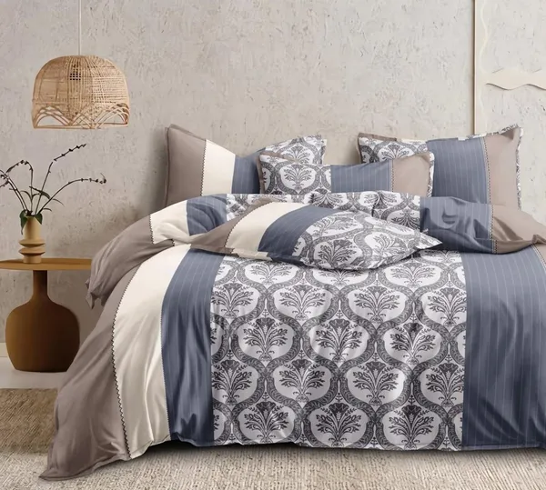 Grey_Glace_Cotton_|_Super_King_Size_Bedsheet_|__With_2_Pillow_Covers_|107X118_Inch_|_240_TC