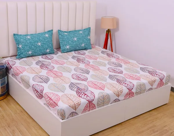 White_Glace_Cotton_Bedsheet_|_Super_King_Size_|_With_2_Pillow_Covers_|_108X120_Inch|_240_TC