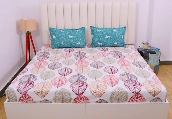 White_Glace_Cotton_Bedsheet_|_Super_King_Size_|_With_2_Pillow_Covers_|_108X120_Inch|_240_TC
