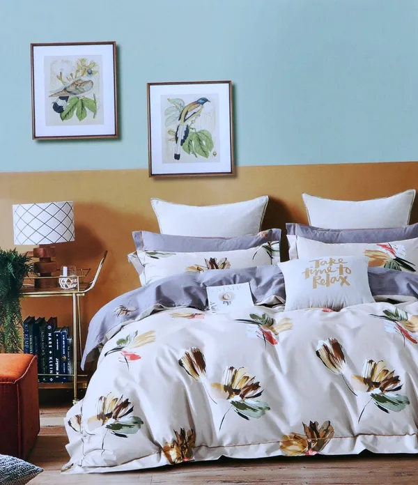 King_Size_108x108_Bedsheet_Glace_Cotton_Double_bed_|_2_Pillow_Covers
