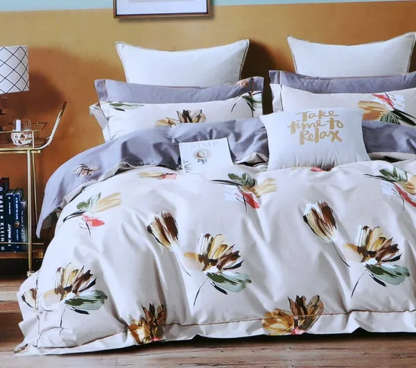King_Size_108x108_Bedsheet_Glace_Cotton_Double_bed_|_2_Pillow_Covers